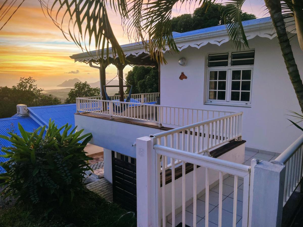Villa Iguana, Duplex Paisible, Vue Magnifique Mer Et Rocher Du Diamant, Piscine แซ็งต์-ลูซ ภายนอก รูปภาพ