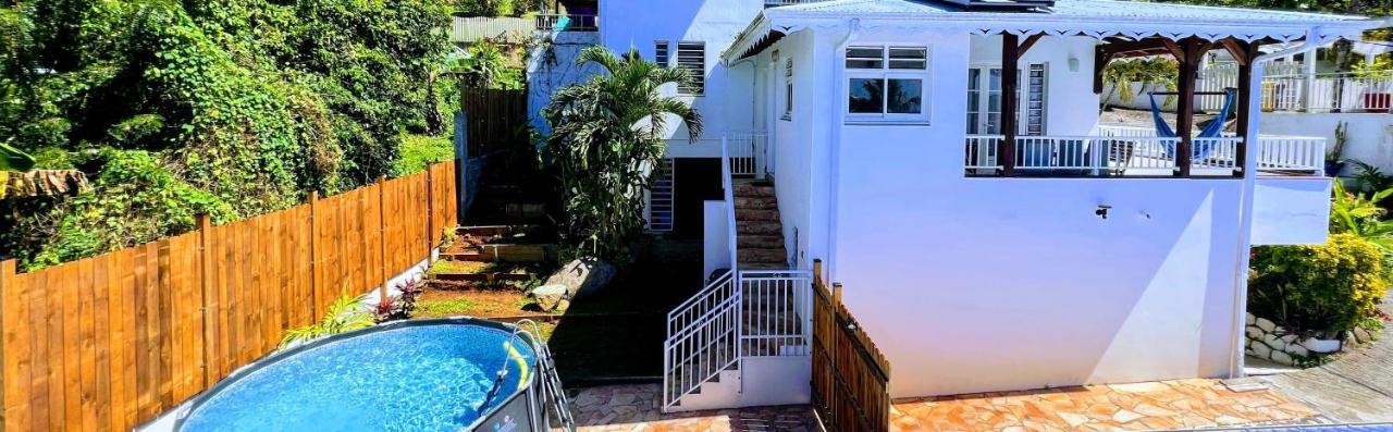 Villa Iguana, Duplex Paisible, Vue Magnifique Mer Et Rocher Du Diamant, Piscine แซ็งต์-ลูซ ภายนอก รูปภาพ
