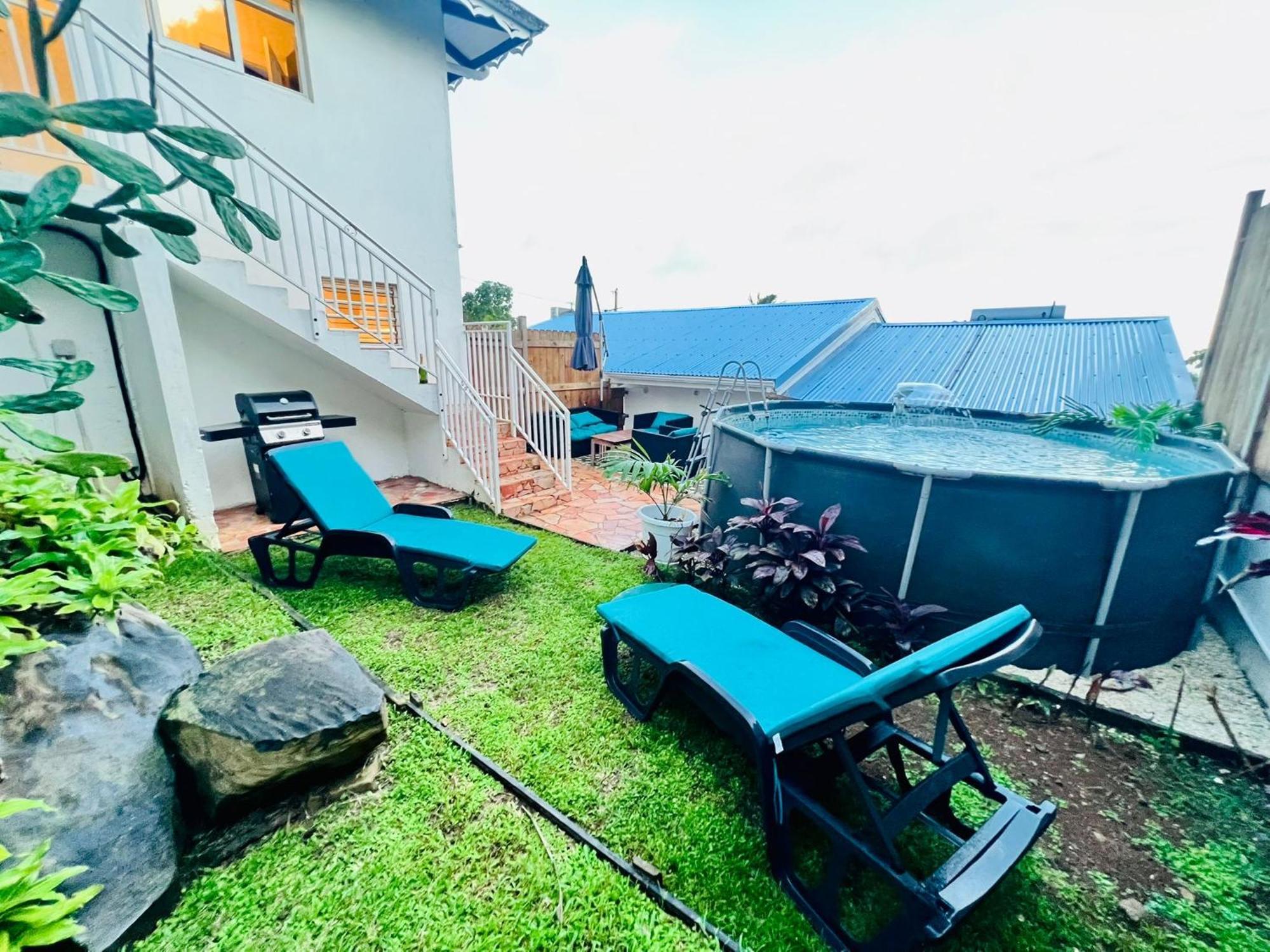 Villa Iguana, Duplex Paisible, Vue Magnifique Mer Et Rocher Du Diamant, Piscine แซ็งต์-ลูซ ภายนอก รูปภาพ